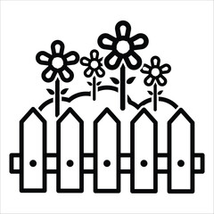 garden icon vector design template
