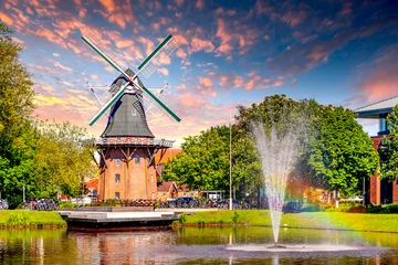 Tuinposter Mühle, Papenburg, Niedersachsen, Deutschland  © Sina Ettmer