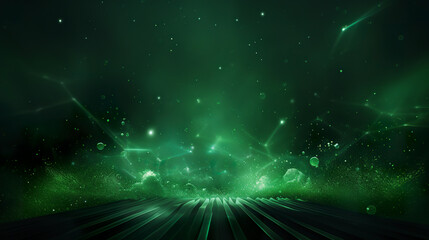 Illustration of a green web banner background with color intensity and impactful presence. Green background with visual energy in a digital setting that attracts the viewer's attention.