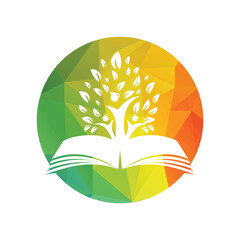 Education tree growth on book idea png logo. Students with Graduation cap Png vector design.	
