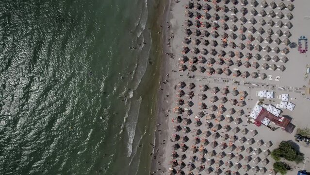 Plaja Venus Mangalia Romania. Przelot nad Plaża.