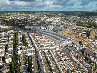 Brighton Aerial view Clifton street, Buckingham street Drone shot.
