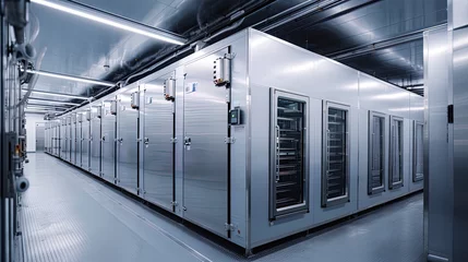 Foto op Plexiglas Production of commercial refrigeration equipment. Generation AI © Terablete