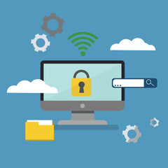 cloud computing concept illustration