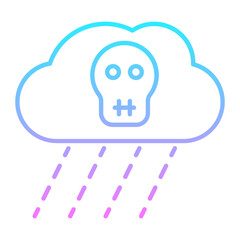 Acid Rain Gradient Icon