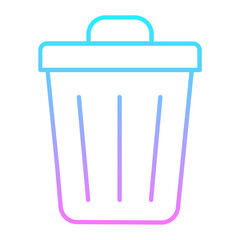 Dustbin Gradient Icon