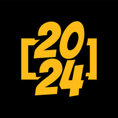 2024 Happy New Year Background Design.