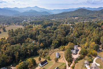 drone mountain views