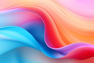 unobtrusive colorful modern curvy waves background illustration - HD Wallpaper