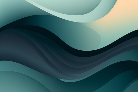 unobtrusive colorful modern curvy waves background illustration - HD Wallpaper