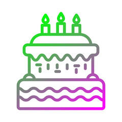 Birthday cake icon
