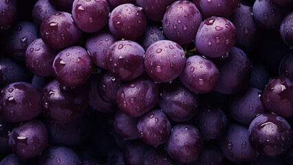 Juicy purple grapes. Background of grapes - obrazy, fototapety, plakaty