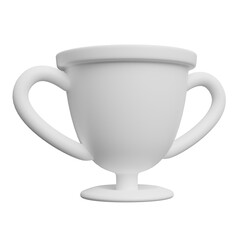 white trophy cup sport equipment
