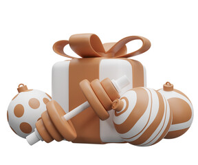 dumbbell christmas gift