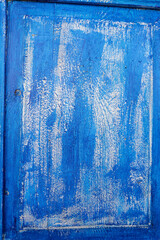 Blue wooden background with high resolution. Top view Copy space 
