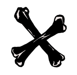 Halloween Cute Illustration Bones