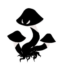 Halloween Cute Illustration Mushrooms