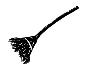 Halloween Cute Illustration Magic Broom