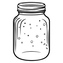 bottles and containers sketch drawing, 
Jar bottle cartoon drawing