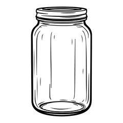 bottles and containers sketch drawing, 
Jar bottle cartoon drawing