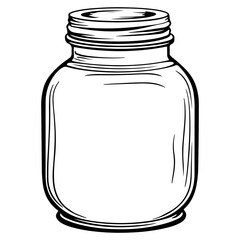 bottles and containers sketch drawing, 
Jar bottle cartoon drawing