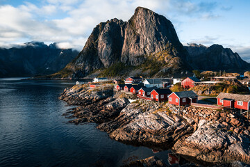 Hamn&oslash;y Norway Sunset