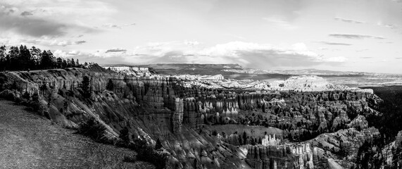 View of rock formation in Bryce Canyon national park, from sunset point. 