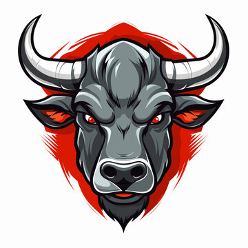 agressive bull | Generative AI