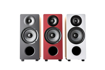 stack audio music speaker on a white background PNG