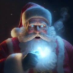 santa clause lighting joint ultra full HD 4k colorful lsd trip photo realistic super detailed unreal engine cinematic lighting hyper realistic super detailed 