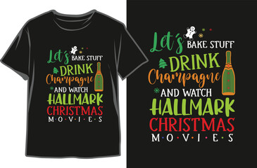 Christmas T-shirt Design. Christmas Beverages T-shirt