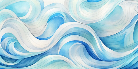 Abstract snow, frost wave, blue, aqua, teal, white texture. Ocean water wave web banner, Graphic Resource as background for winter holidays. Mobile backdrop for winter weather, copy space for text