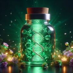 bottle of DNA