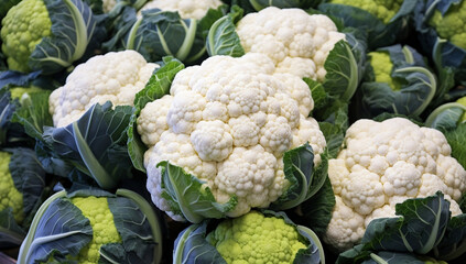 Market organic food fresh healthy freshness agriculture vegetables vegetarian cauliflower cabbage
