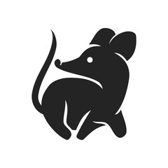 Rat Logo template Isolated. Brand Identity. Icon Abstract Vector graphic