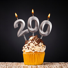 Candle number 200 - Number of followers or likes