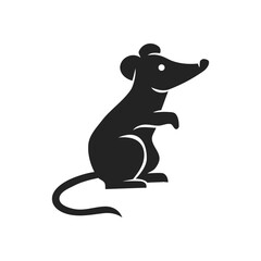 Rat Logo template Isolated. Brand Identity. Icon Abstract Vector graphic