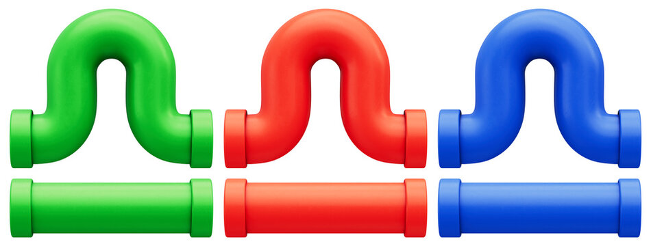 Video Game Inspired Curved Pipe