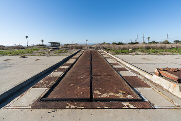 Old missile silo at Whites Point Nature Preserve Park in Los Angeles California.   © trekandphoto