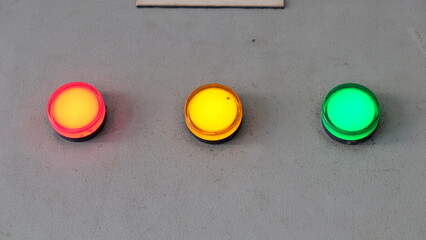 light indicator panel on the wall