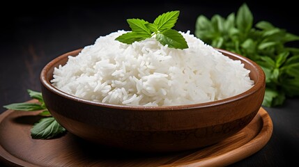 long grain white rice ai generate