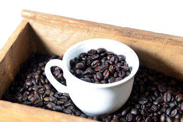 cup of coffee hot drink stimulating caffeine