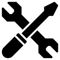 Maintenance Icon, Glyph style icon vector illustration, Suitable for website, mobile app, print, presentation, infographic and any other project.