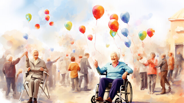 Illustration Of Activity Daily Living For Dementia And Elderly 