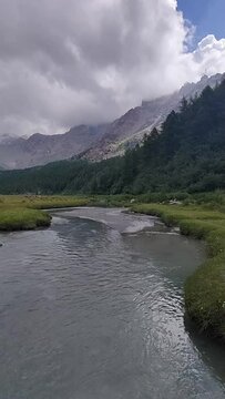 Hiking trough Predarossa, Valtellina, Italy