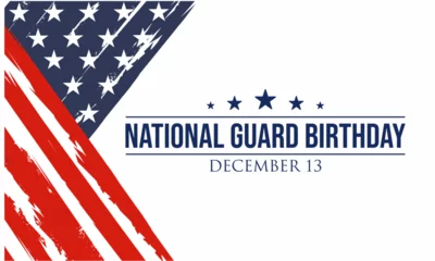 Deurstickers United States National Guard birthday ,December 13, to show appreciation for the U.S. national guards. Background Vector Illustration  © mang eddie 46