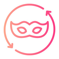 rotation gradient icon