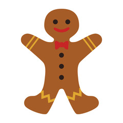 Obraz premium christmas character gingerbread man