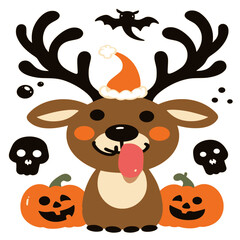 Cute Halloween Reindeer
