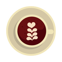 coffee cup with cream